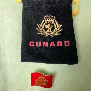 NEW Cunard Pin and Pouch